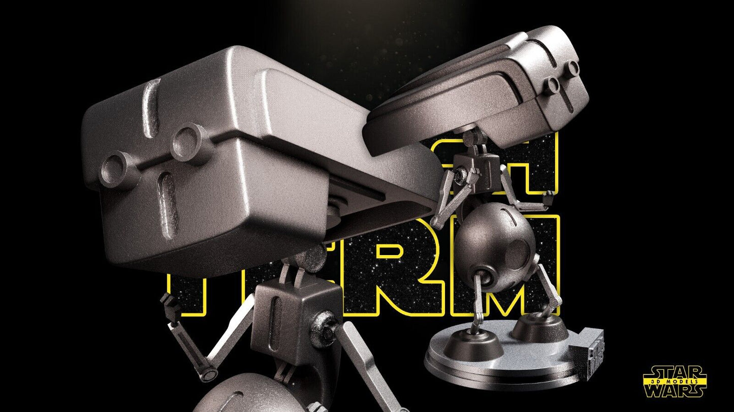 Todo 360 droid Star Wars themed 3D Bust Sculpture by SW3D