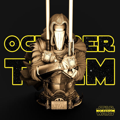 Darth Revan Star Wars themed 3D Bust Sculpture by SW3D