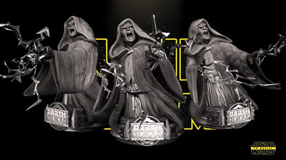 Darth Sidious (Palpatine) Star Wars themed 3D Bust Sculpture by SW3D