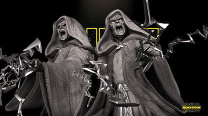 Darth Sidious (Palpatine) Star Wars themed 3D Bust Sculpture by SW3D