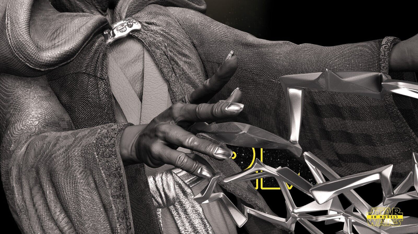 Darth Sidious (Palpatine) Star Wars themed 3D Bust Sculpture by SW3D