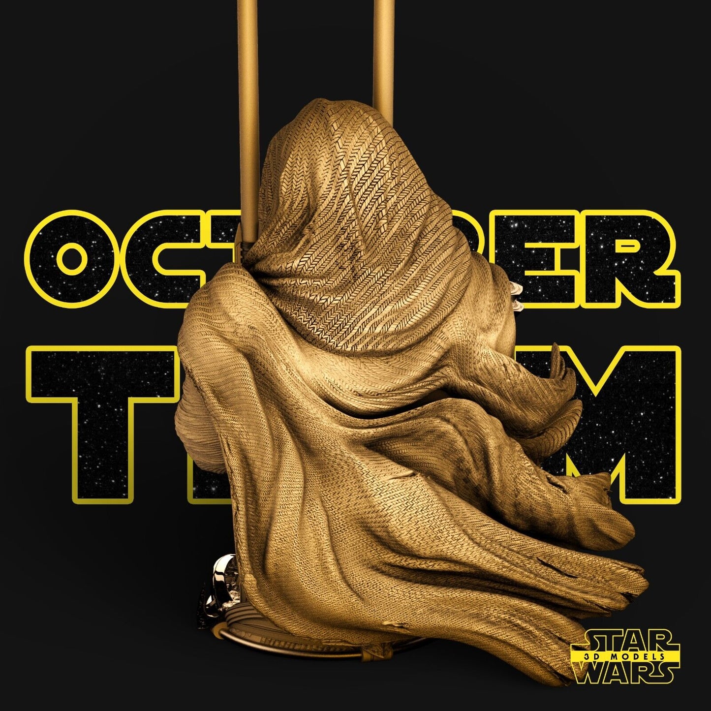 Darth Revan Star Wars themed 3D Bust Sculpture by SW3D