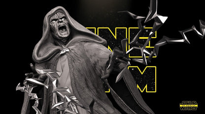 Darth Sidious (Palpatine) Star Wars themed 3D Bust Sculpture by SW3D