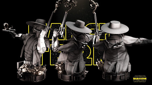 Cad Bane Star Wars themed 3D Bust Sculpture by SW3D