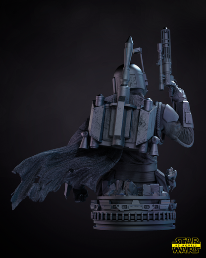 Boba Fett Star Wars themed 3D Bust Sculpture by SW3D