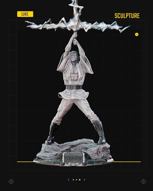 New Hope Luke Skywalke Star Wars themed 3D Figure / Diorama / Sculpture by SW3D