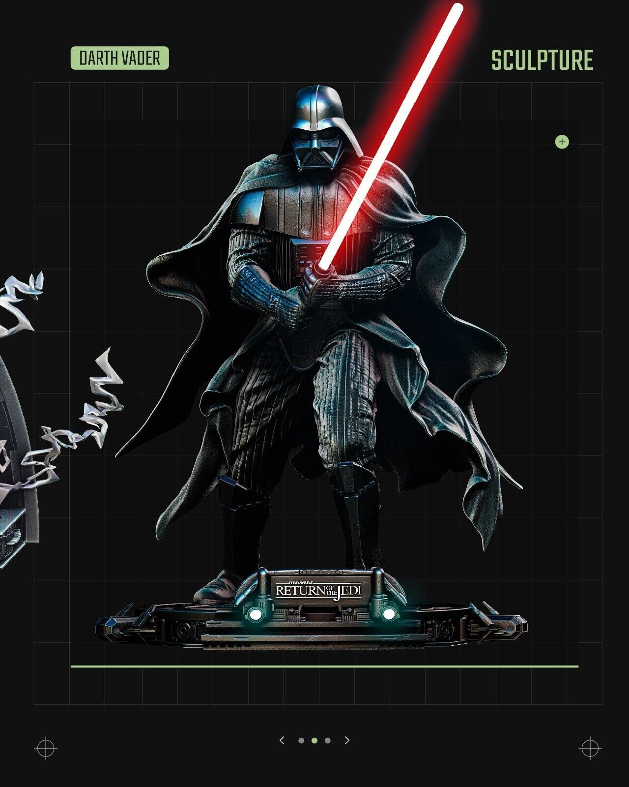 ROTJ Darth Vader Star Wars themed 3D Figure / Diorama / Sculpture by SW3D