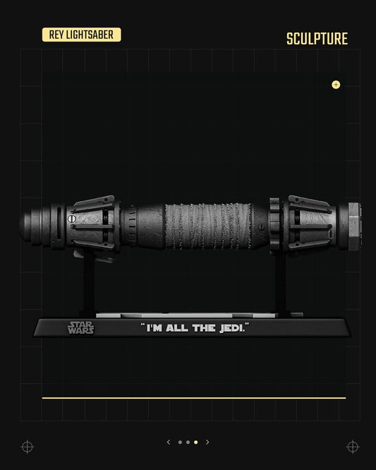 Rey Lightsaber Star Wars themed 3D Sculpture by SW3D