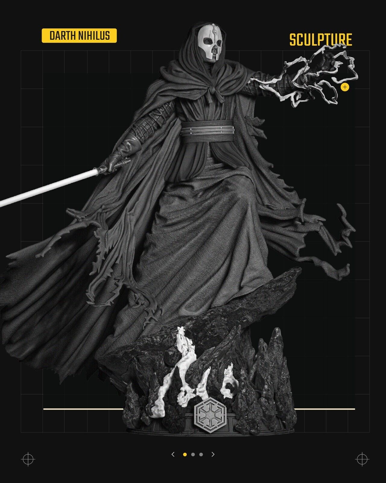 Darth Nihilus Star Wars themed 3D Figure / Diorama / Sculpture by SW3D