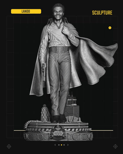 Lando Calrissian  Star Wars themed 3D Figure / Diorama / Sculpture by SW3D