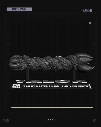 Darth Talon Lightsaber Star Wars themed 3D Sculpture by SW3D