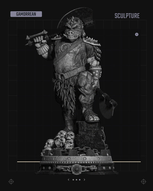 Gamorrean  Star Wars themed 3D Figure / Diorama / Sculpture by SW3D