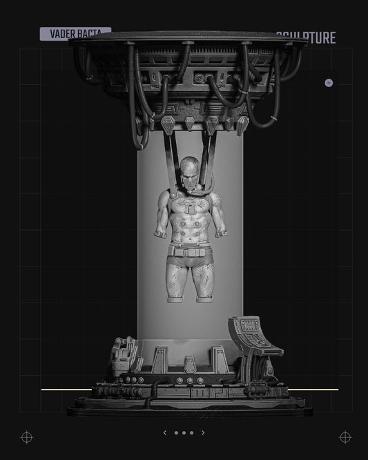 Darth Vader in bacta Star Wars themed 3D Figure / Diorama / Sculpture by SW3D