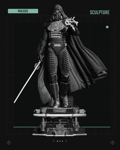 Darth Malgus Star Wars themed 3D Figure / Diorama / Sculpture by SW3D