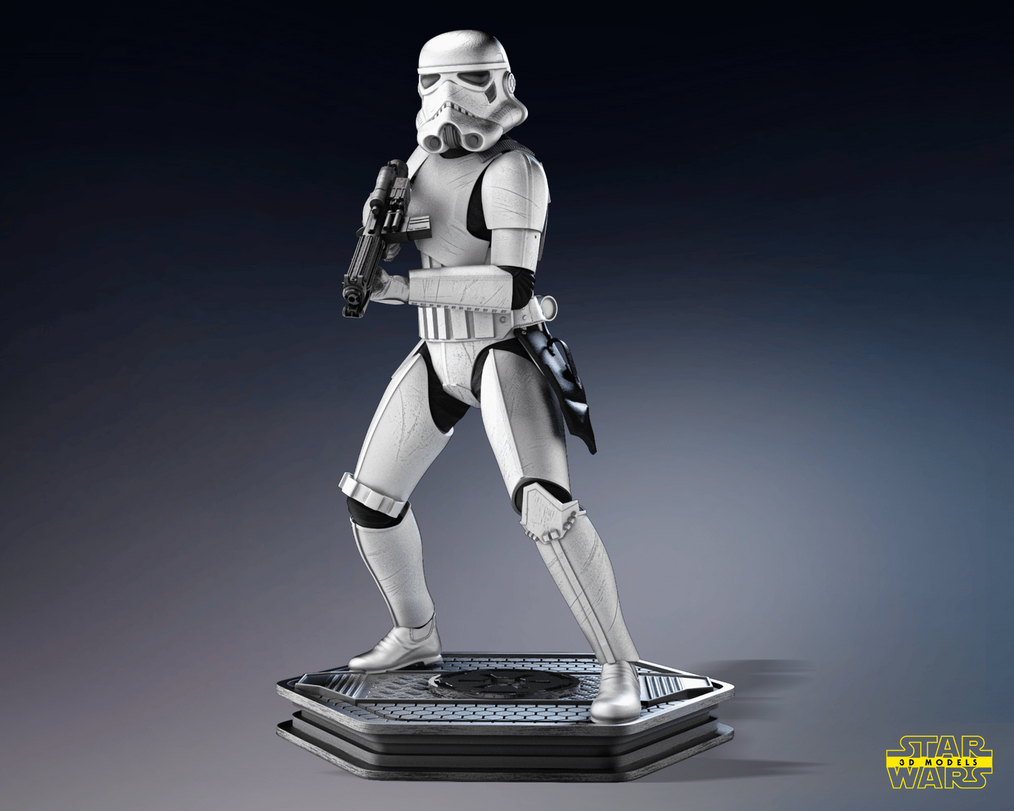 Imperial Storm trooper Star Wars themed 3D Figure / Diorama / Sculpture by SW3D