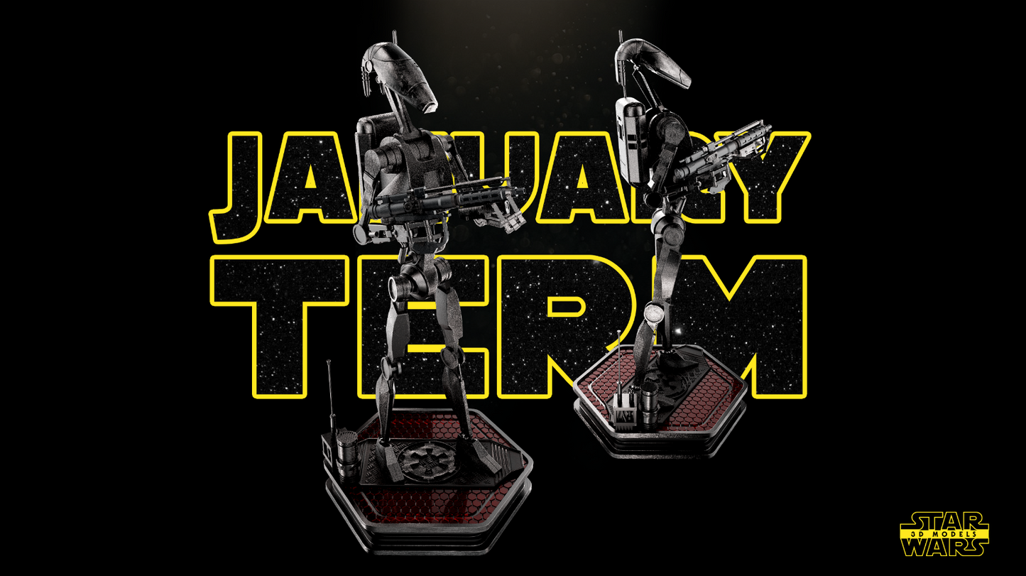 B1 Droid (Roger Roger) Star Wars themed 3D Figure / Diorama / Sculpture by SW3D