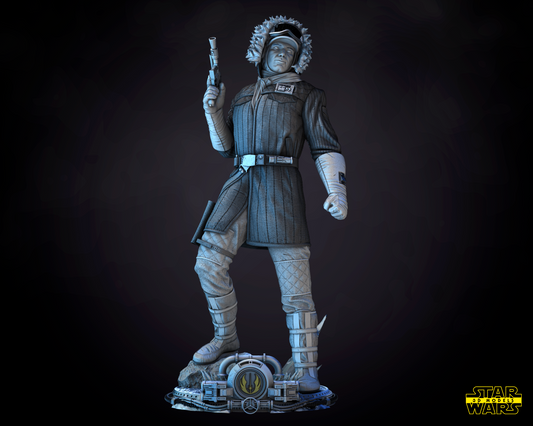Han Solo Snow (Hoth) Star Wars themed 3D Figure / Diorama / Sculpture by SW3D