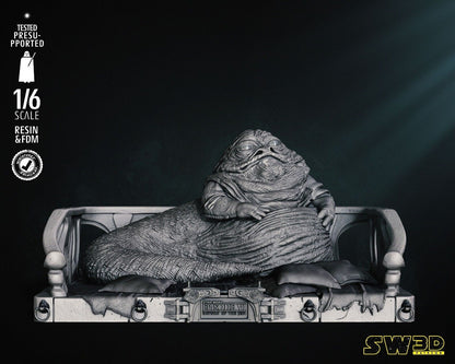 EpVI Jabba the Hutt Star Wars themed 3D Figure / Diorama / Sculpture by SW3D