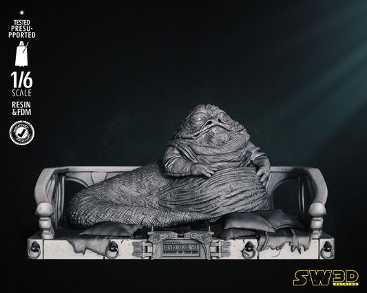 EpVI Jabba the Hutt Star Wars themed 3D Figure / Diorama / Sculpture by SW3D
