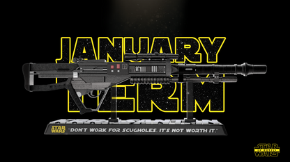 BLACK KRRSANTAN WOOKIE RIFLE Blaster Star Wars themed 3D Sculpture by SW3D