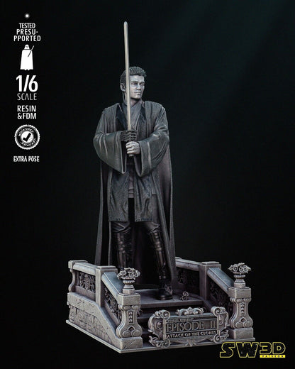 Ep2 Anakin Star Wars themed 3D Figure / Diorama / Sculpture by SW3D