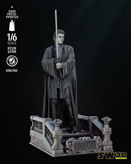 Ep2 Anakin Star Wars themed 3D Figure / Diorama / Sculpture by SW3D