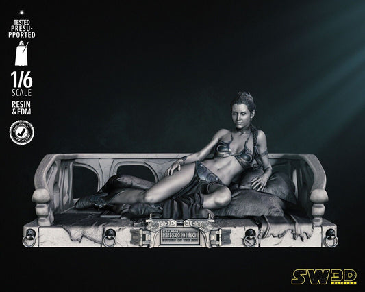 EpVI Leia Organa Star Wars themed 3D Figure / Diorama / Sculpture by SW3D