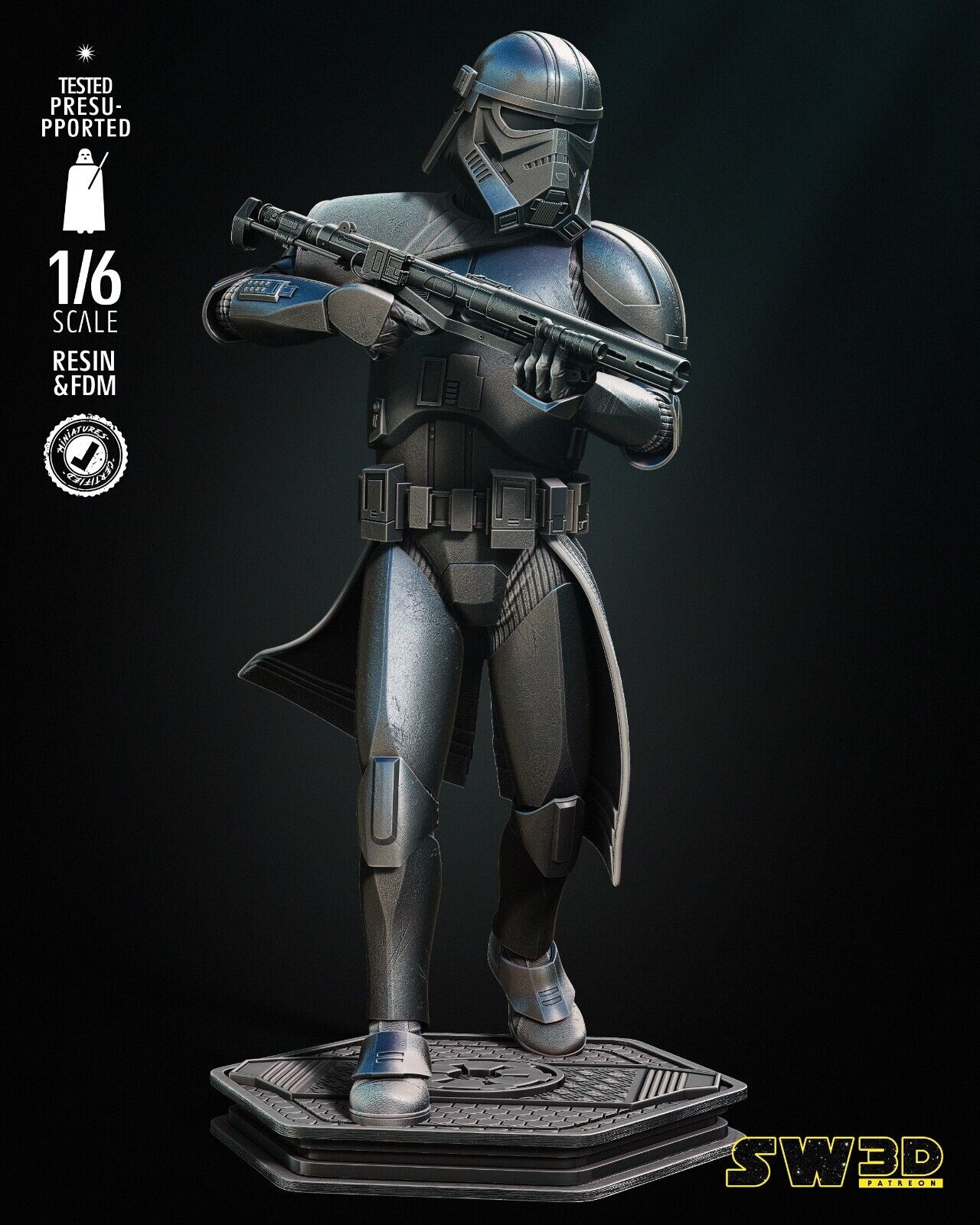 EpVI Purge Trooper Star Wars themed 3D Figure / Diorama / Sculpture by SW3D