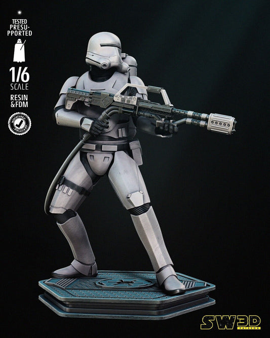 Imperial Fire Trooper Star Wars themed 3D Figure / Diorama / Sculpture by SW3D
