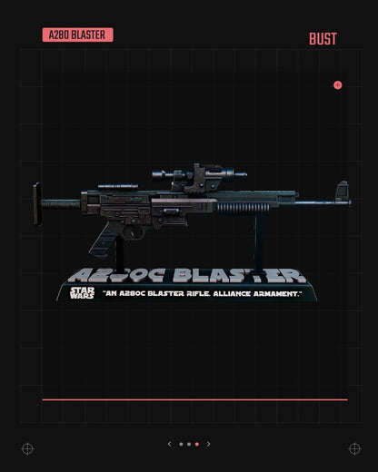 A280 Blaster Star Wars themed 3D Sculpture by SW3D