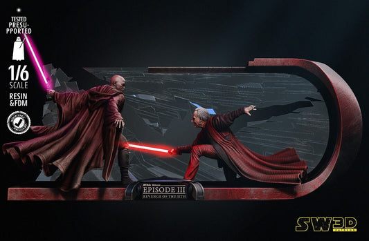 Ep3 Revenge of the Sith Star Wars themed 3D Figure / Diorama / Sculpture by SW3D