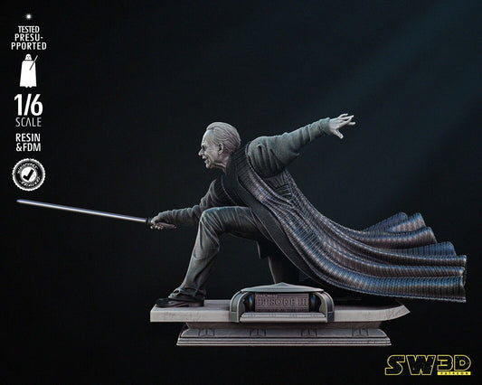 Emperor Palpatine (EP3) Star Wars themed 3D Figure / Diorama / Sculpture by SW3D