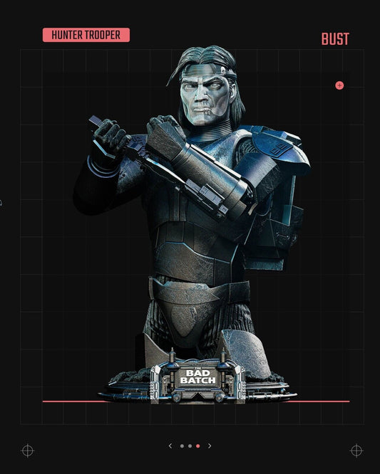 Bad Batch Hunter Trooper Star Wars themed 3D Bust / Figure / Sculpture by SW3D