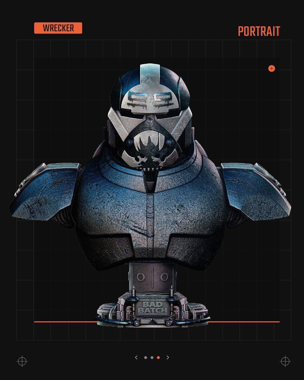 Bad Batch Wrecker portrait Star Wars themed 3D Bust / Figure / Sculpture by SW3D