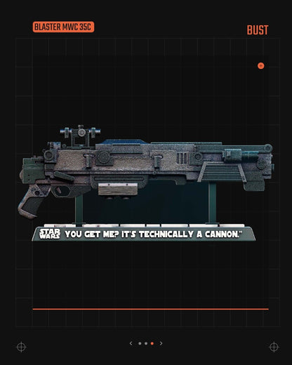 MWC 35C Blaster Star Wars themed 3D Sculpture by SW3D