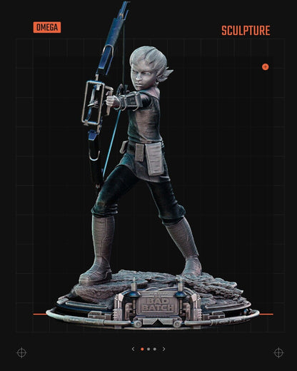 Bad Batch Omega Star Wars themed 3D Figure / Diorama / Sculpture by SW3D