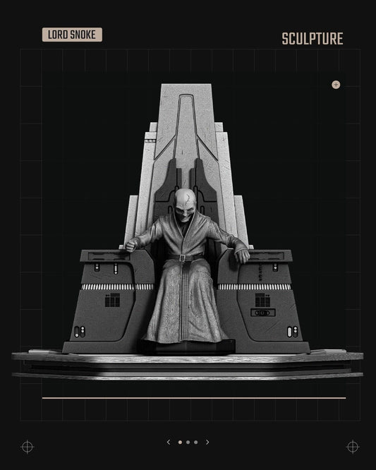 Lord Snoke Star Wars themed 3D Figure / Diorama / Sculpture by SW3D