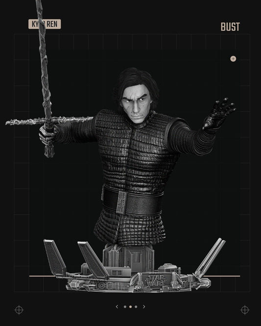 Kylo Ren Star Wars themed 3D Figure / Bust / Sculpture by SW3D