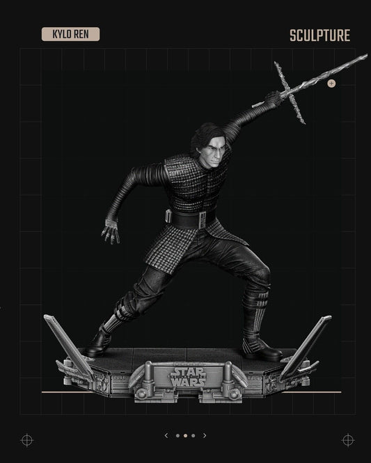 Kylo Ren Star Wars themed 3D Figure / Diorama / Sculpture by SW3D