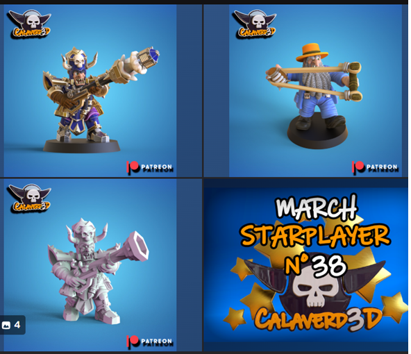 Chaos Dwarf Madeyes Blunderbuss Fantasy Football proxy Star Player Calaverd