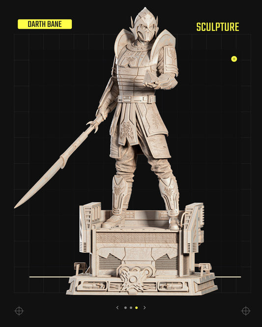 Darth Bane Sculpture Star Wars themed 3D Figure / Diorama by SW3D