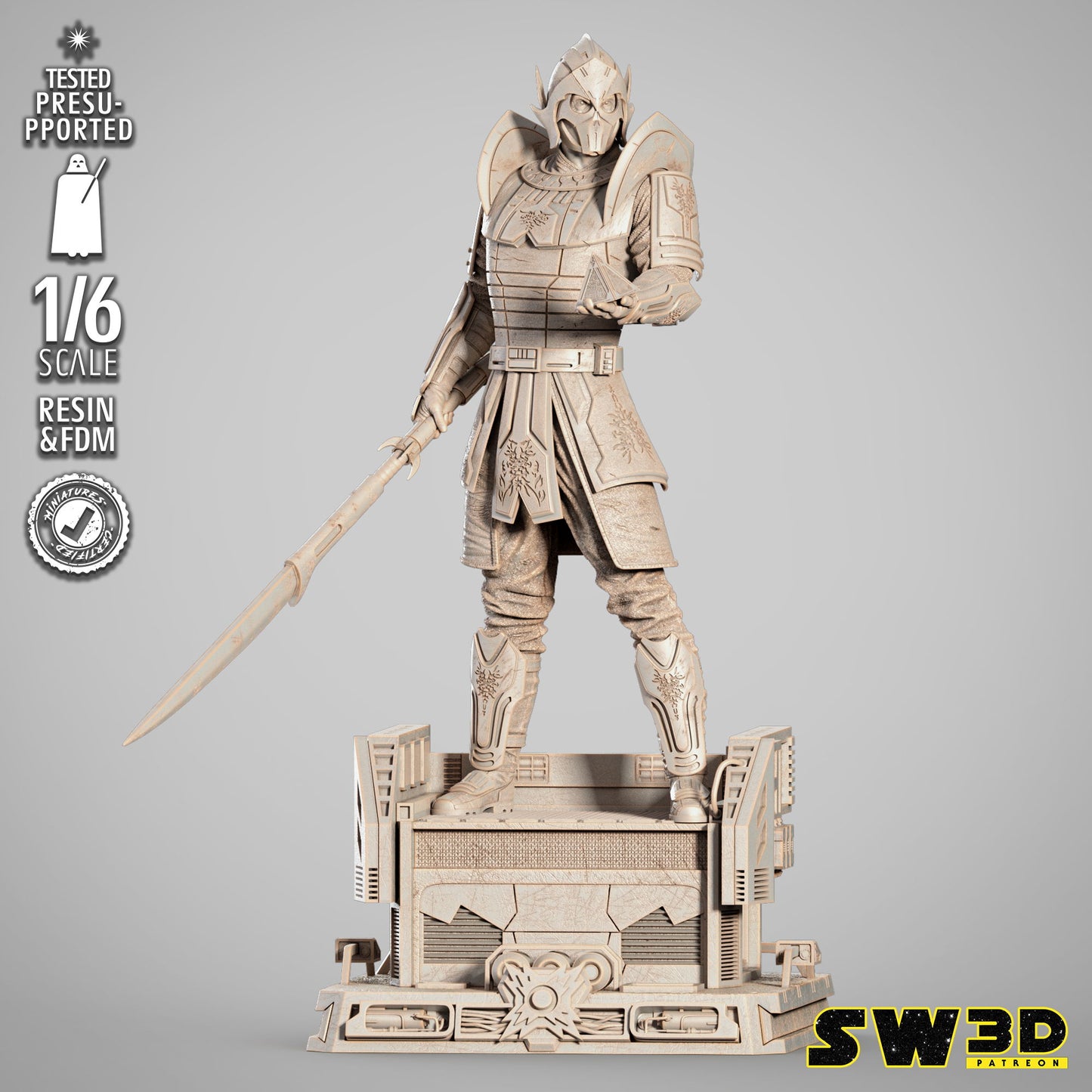 Darth Bane Sculpture Star Wars themed 3D Figure / Diorama by SW3D