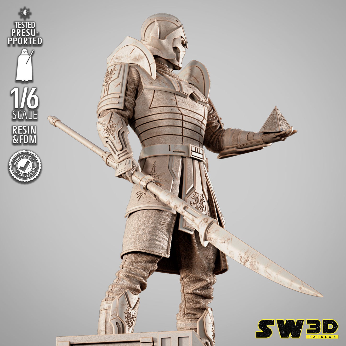 Darth Bane Sculpture Star Wars themed 3D Figure / Diorama by SW3D