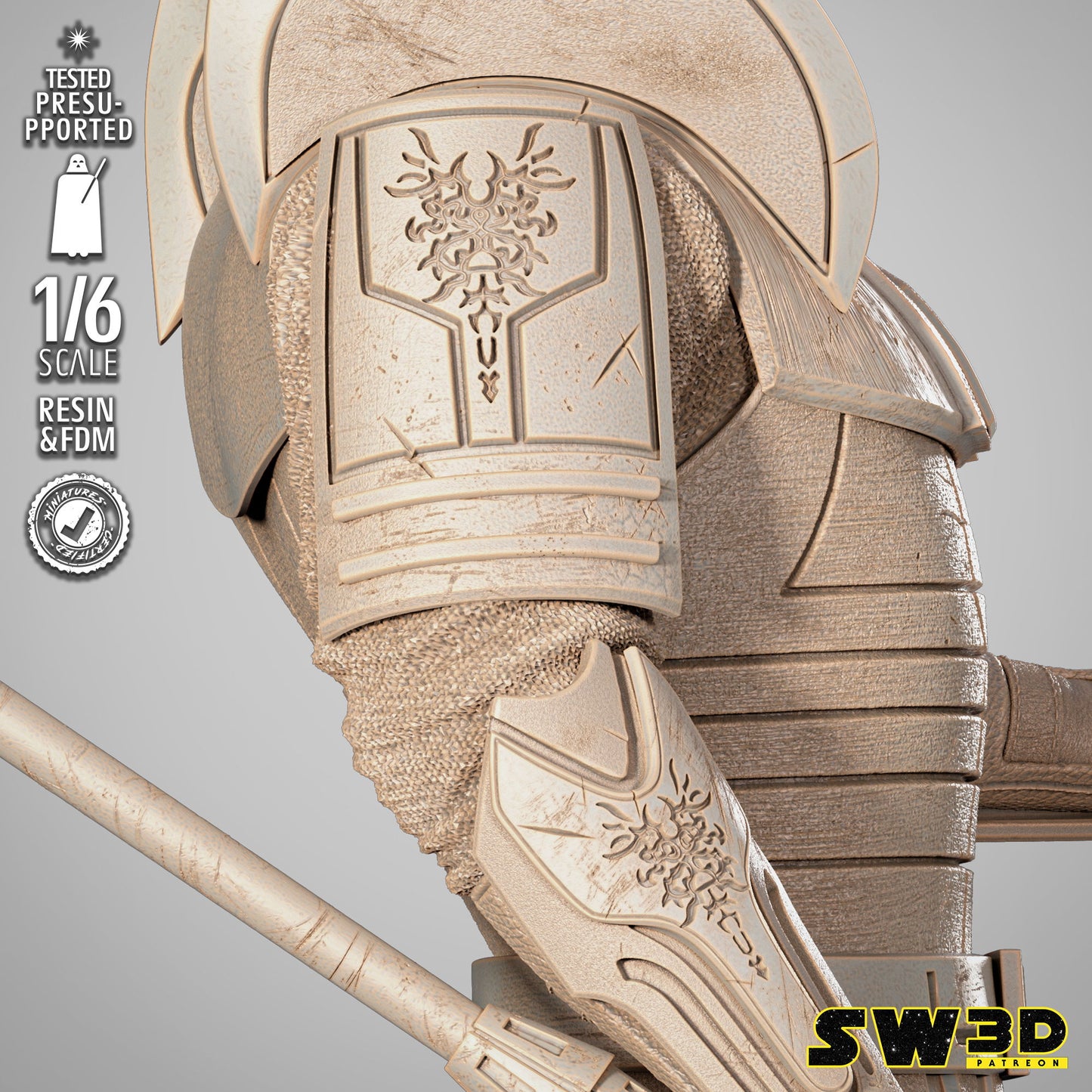 Darth Bane Sculpture Star Wars themed 3D Figure / Diorama by SW3D