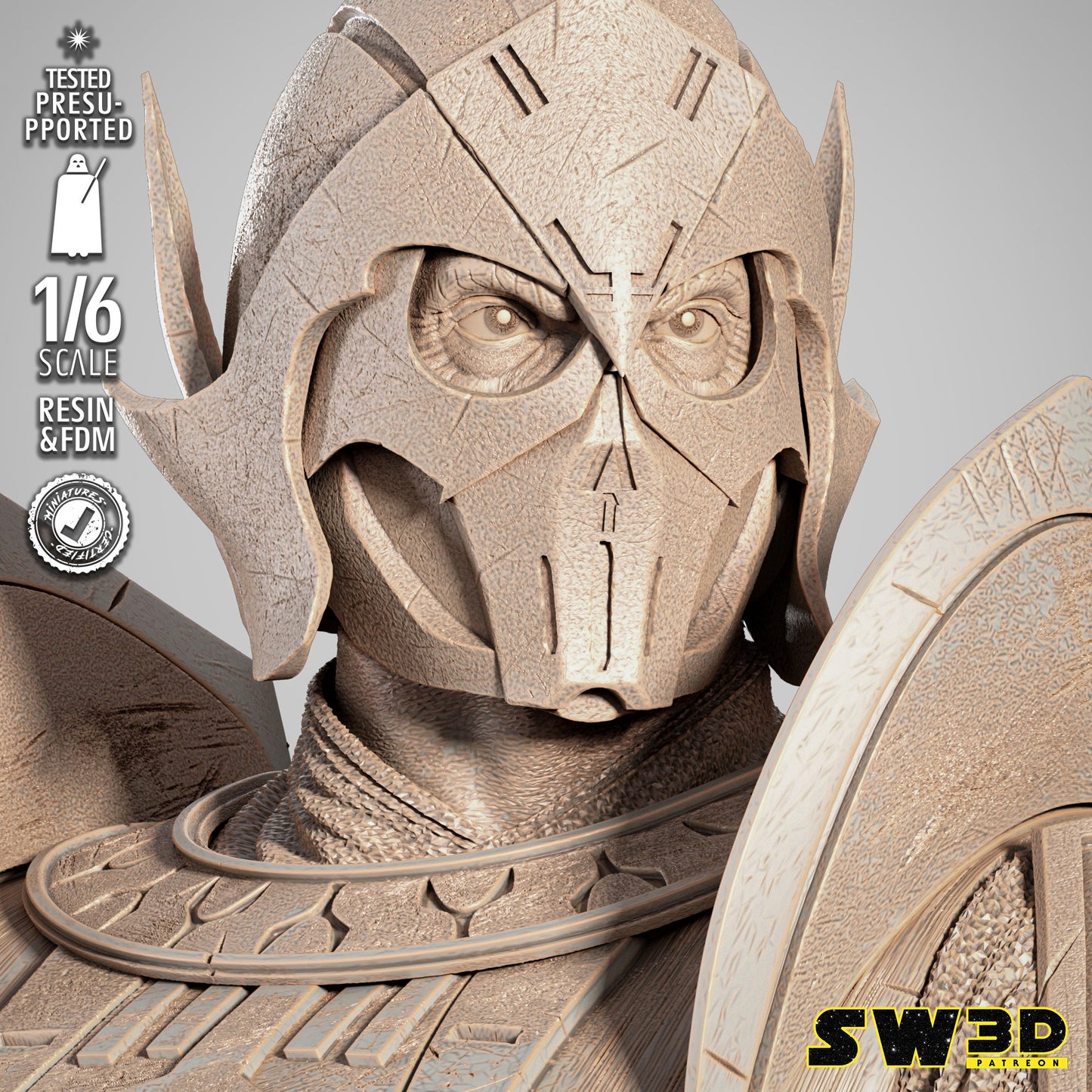 Darth Bane Sculpture Star Wars themed 3D Figure / Diorama by SW3D