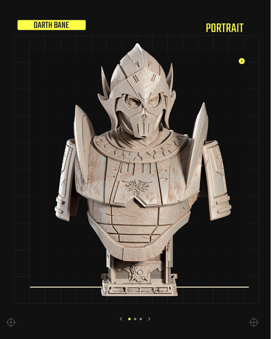 Darth Bane Portrait Bust Star Wars themed 3D figure by SW3D