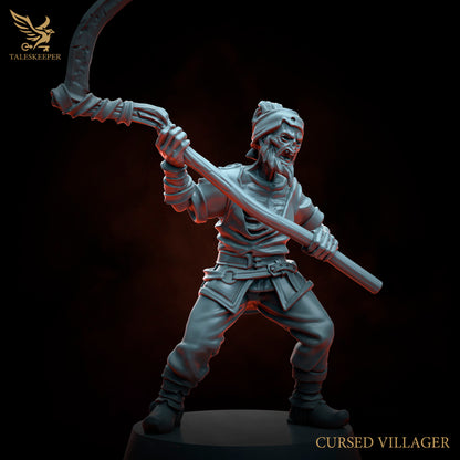 8 x Cursed Village Zombies D&D, Grimdark , OPR , Sci-Fi, Fantasy wargames TalesKeeper