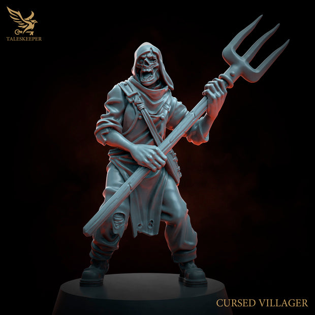 8 x Cursed Village Zombies D&D, Grimdark , OPR , Sci-Fi, Fantasy wargames TalesKeeper