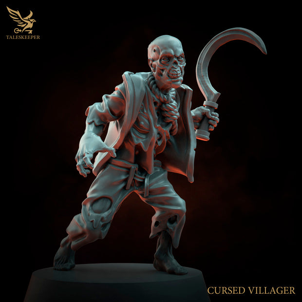 8 x Cursed Village Zombies D&D, Grimdark , OPR , Sci-Fi, Fantasy wargames TalesKeeper