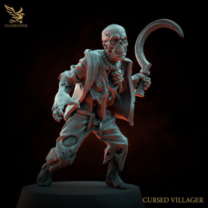8 x Cursed Village Zombies D&D, Grimdark , OPR , Sci-Fi, Fantasy wargames TalesKeeper